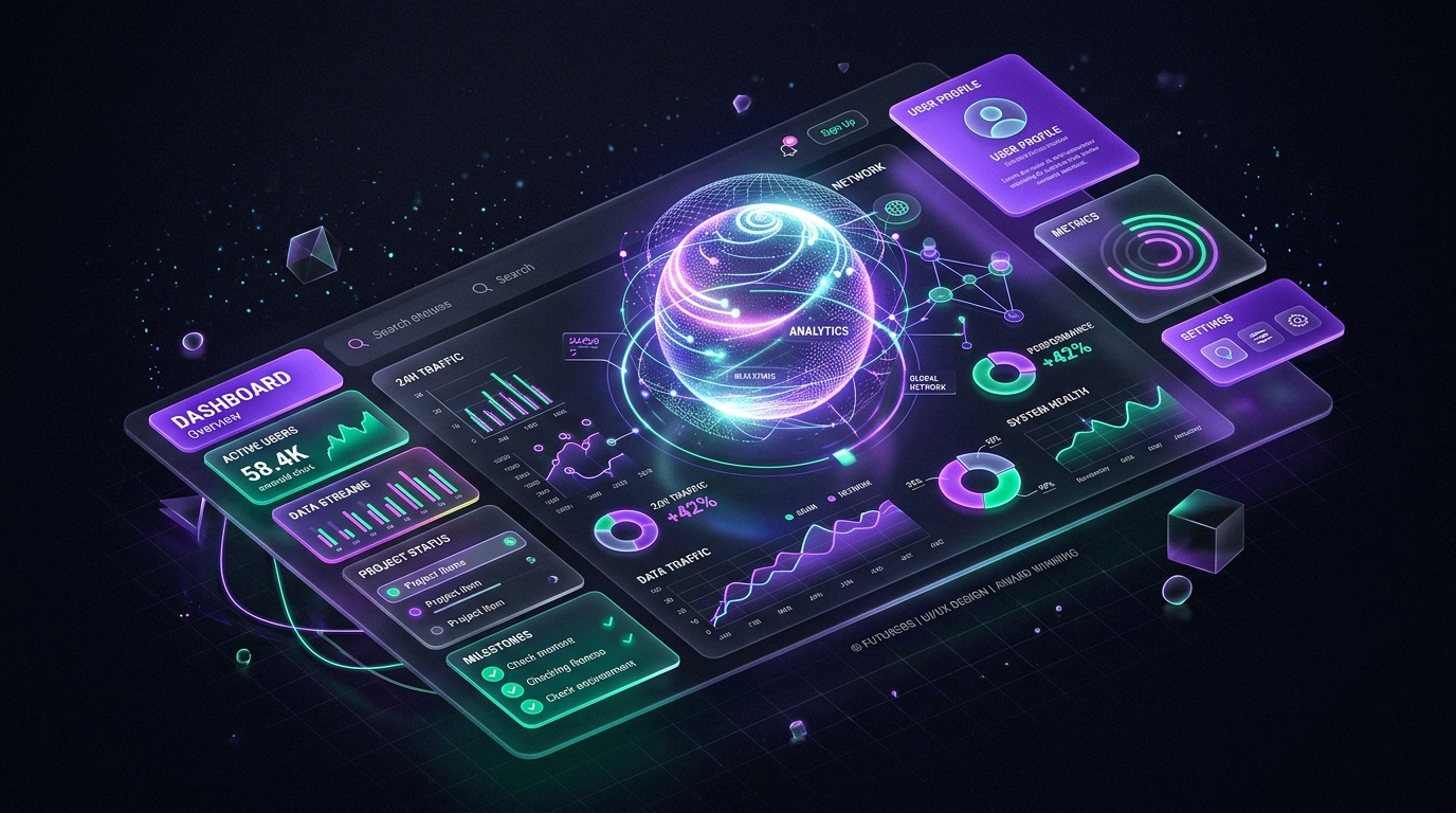 NovaSphere Cybernetic Web Dashboard